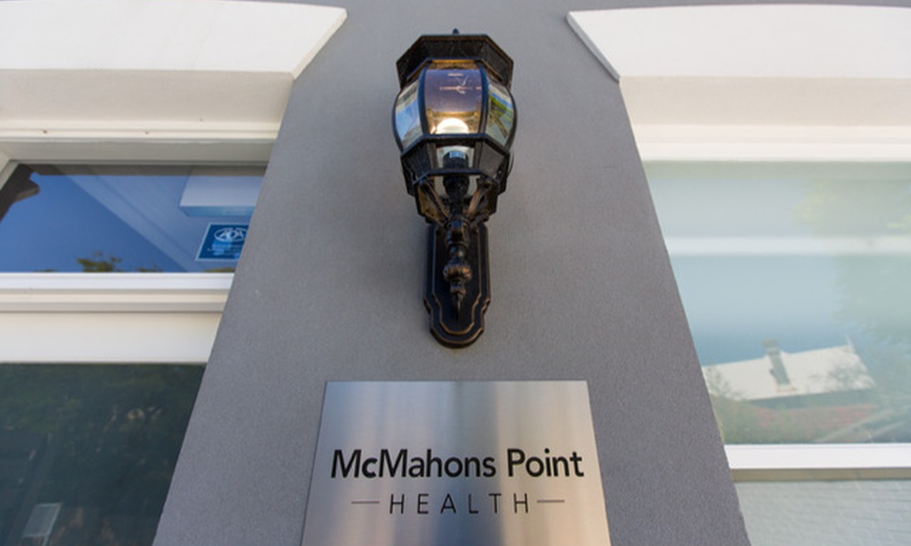 McMahons Point Health Signage 